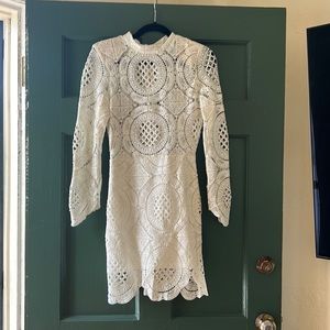 Vintage lace white dress